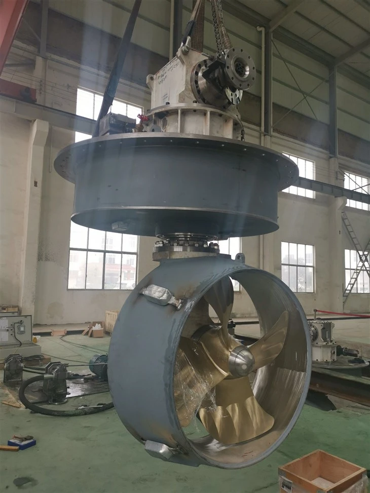 BV Certificated Marine Propulsion Well Mounted Azimuth Thruster With Fixed Pitch manufacturers