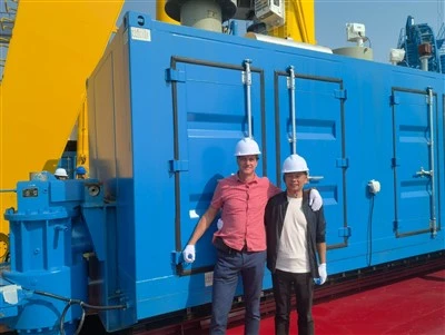 Self-Propelled Barged Using Deck Mounted Azimuth Thruster Approved By ABS